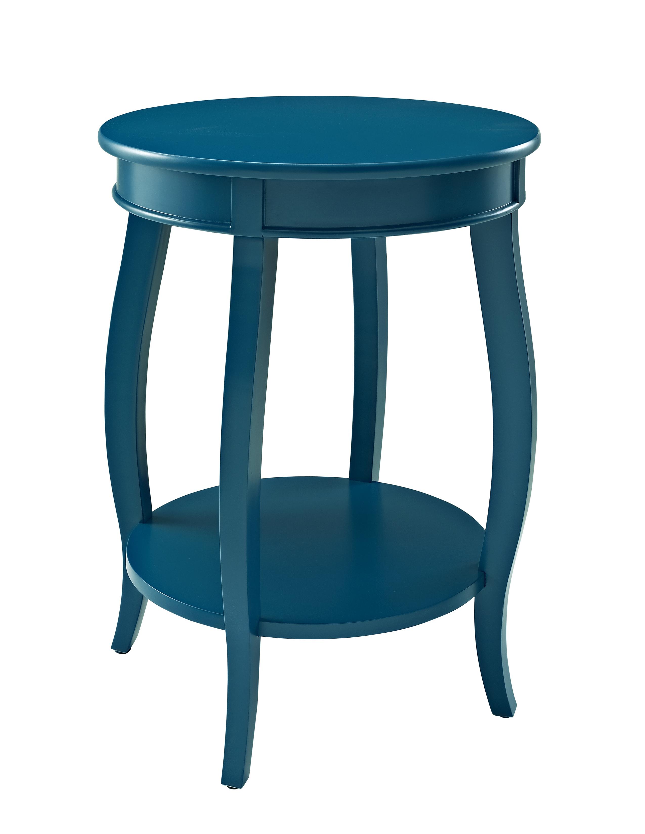 Powell Accent Tables Round Table w/ Shelf Wayside Furniture End Tables